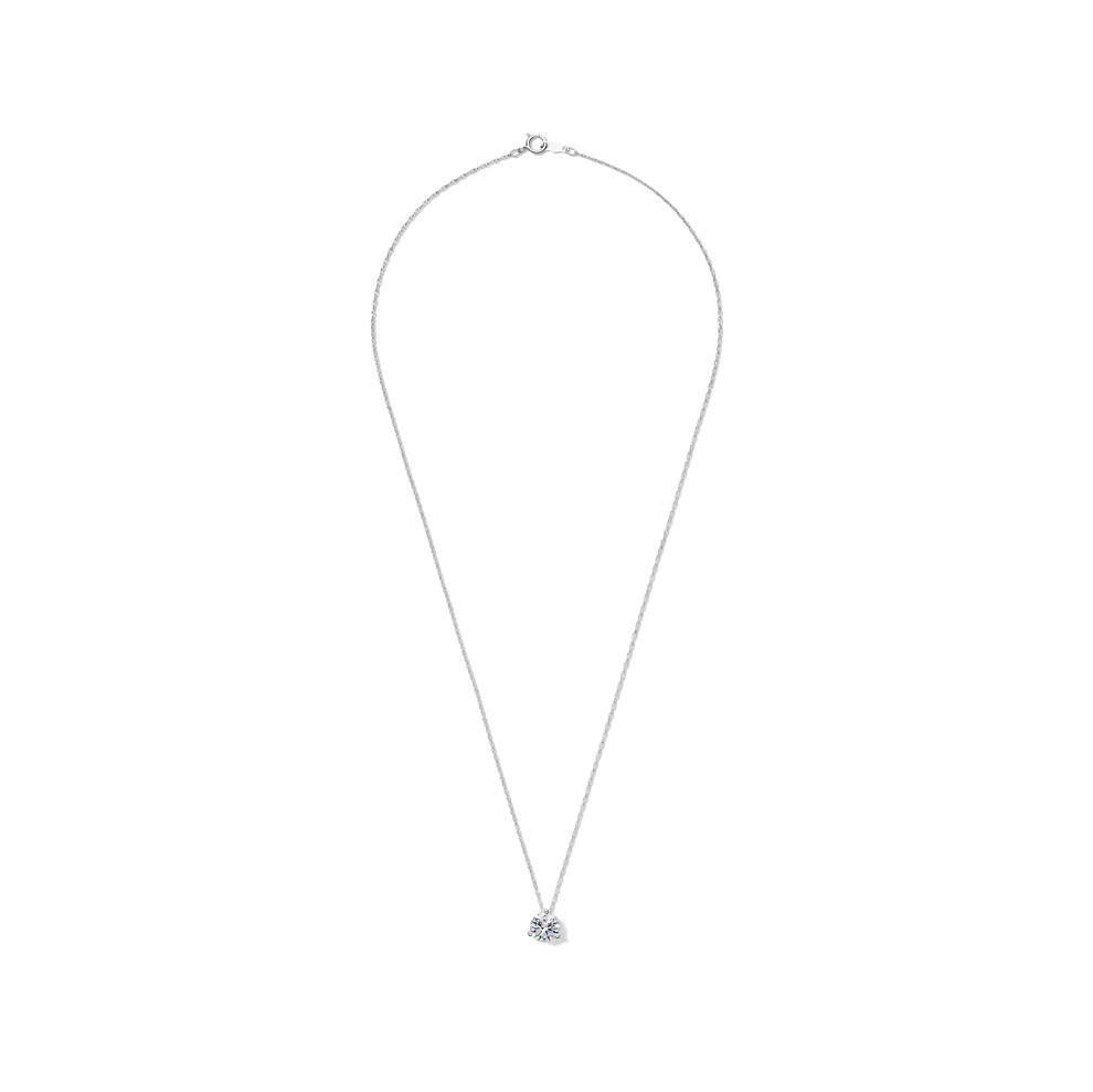 Lab Grown Diamond Solitaire Pendant in 14K White Gold (1 1/2 ct.)  – Image 2 of 4