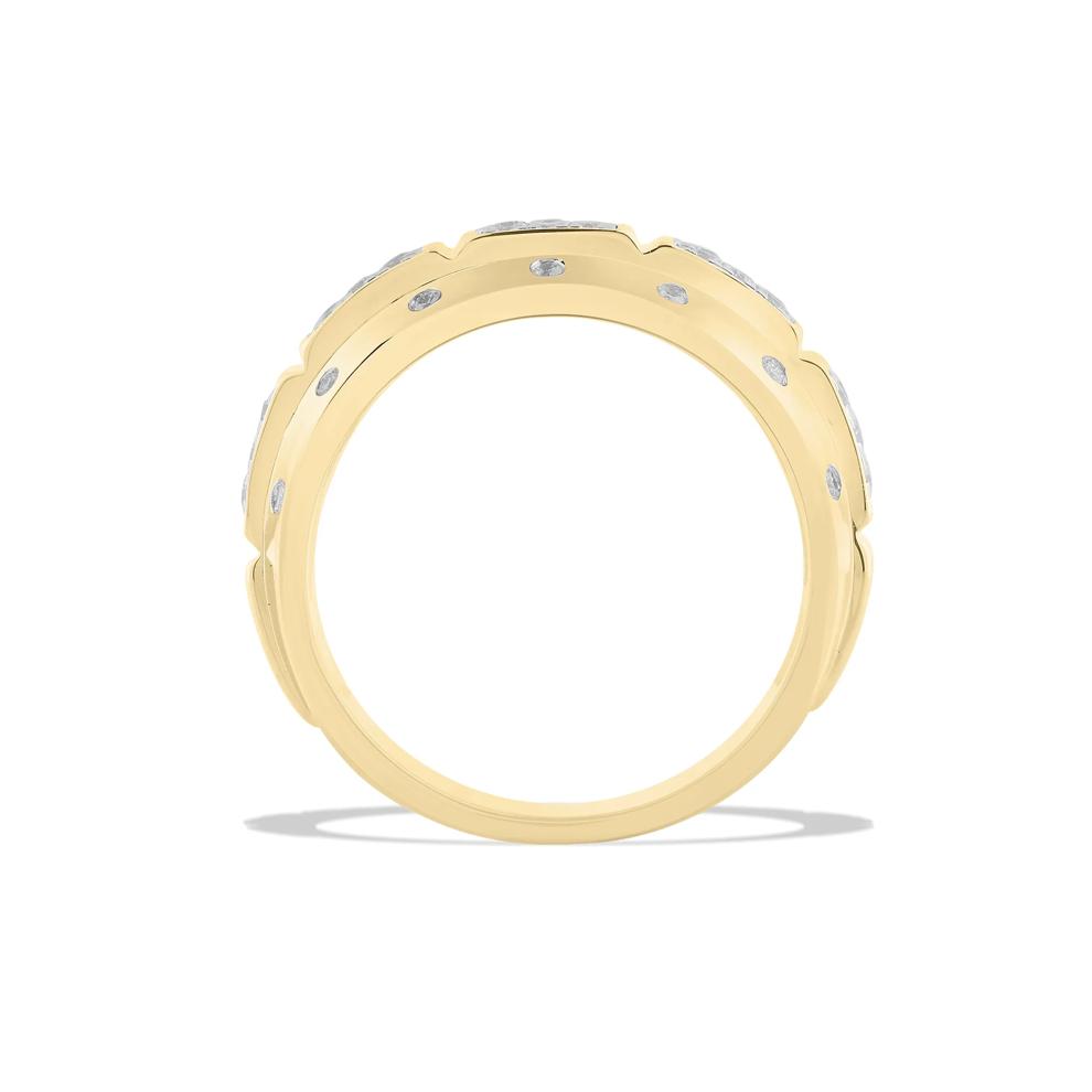 Men's Lab Grown Diamond Band in 10K Yellow Gold (1/2 ct. tw.) – Image 2 of 4