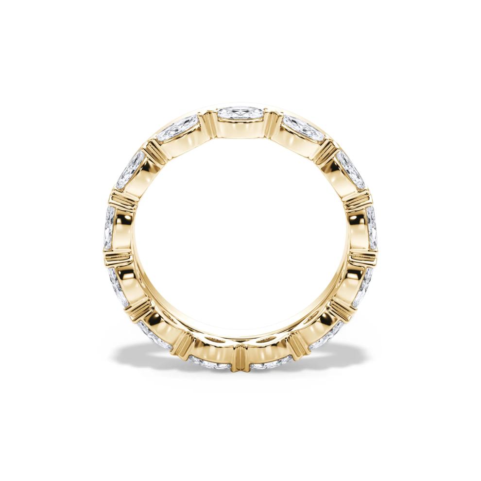 Diamond Marquise High Polished Stack Eternity Band in 14K Yellow Gold (1 ct. tw.) – Image 2 of 4