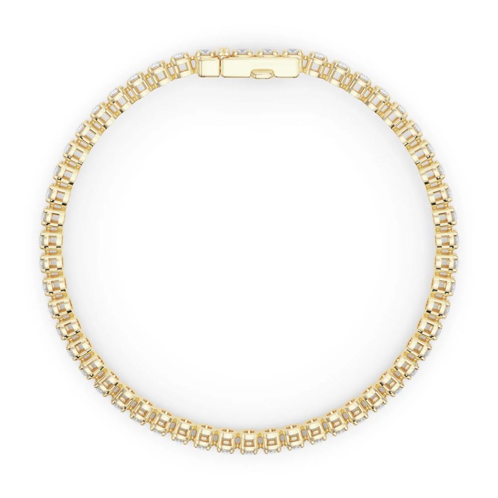 Lab Grown Diamond Tennis Bracelet in 14K Yellow Gold (4 ct. tw.) – Image 2 of 4