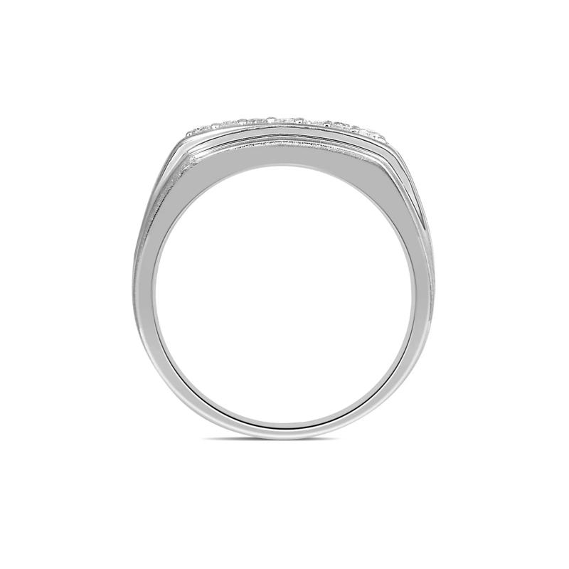 Men&#39;s 1/2 ct. tw. Diamond Ring in 10K White Gold – Image 2 of 3