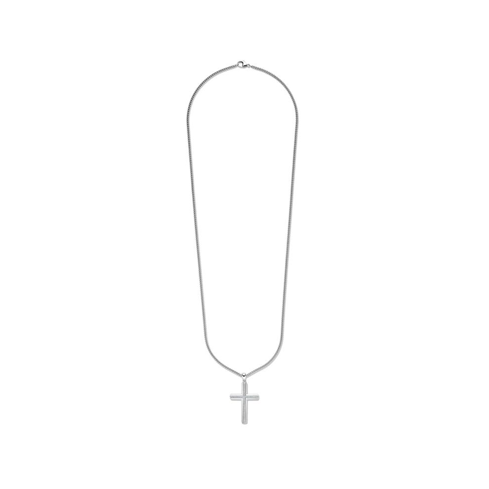 1/4 ct. tw. diamond cross pendant in sterling silver – Image 2 of 4