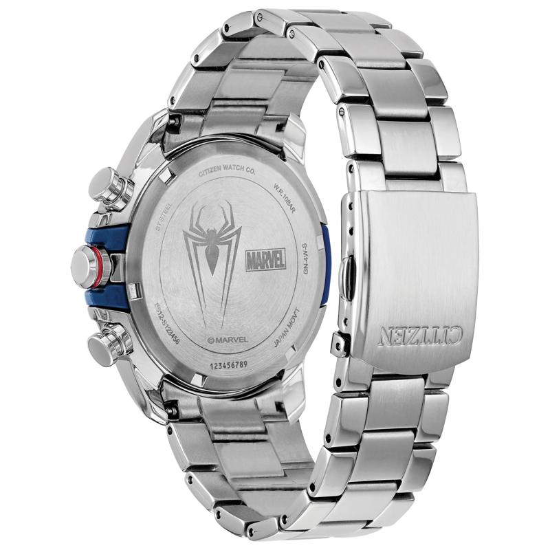 Men&#39;s Spider-Man Watch in Stainless Steel, 44MM – Image 3 of 4