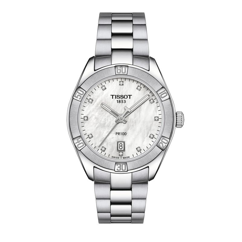 Tissot® Ladies' PR100 Diamond Accent Watch