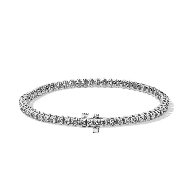 3 ct. tw. Diamond Tennis Bracelet in 10K White Gold – Image 2 of 3