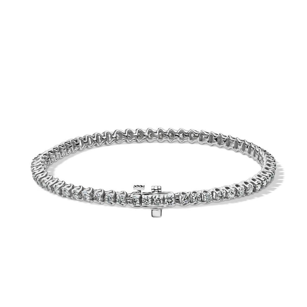 7 ct. tw. Diamond Tennis Bracelet in 10K White Gold – Image 2 of 2