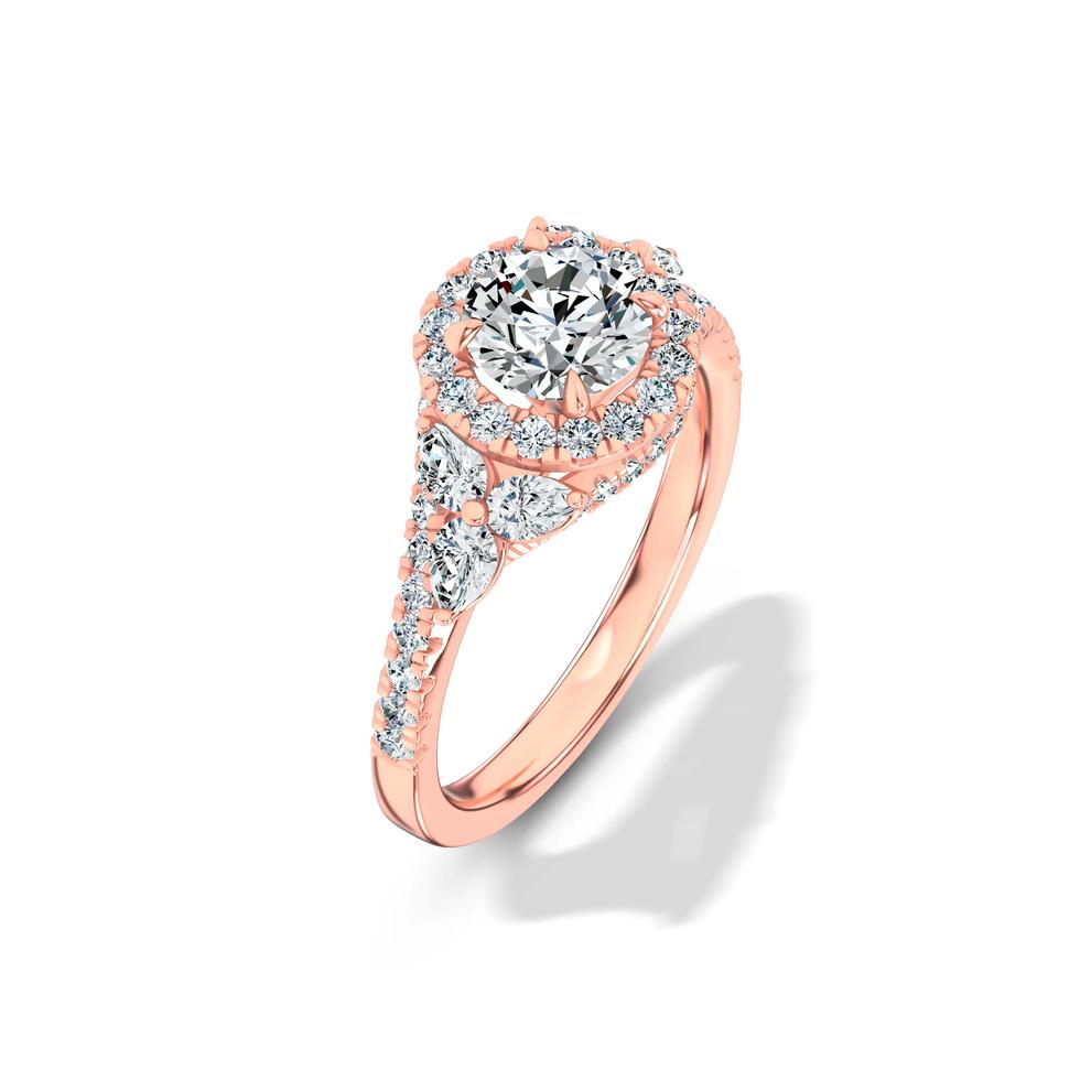 Lab Grown Diamond Round Bypass Engagement Ring in 14K Rose Gold (1 3/4 ct. tw.) – Image 4 of 4