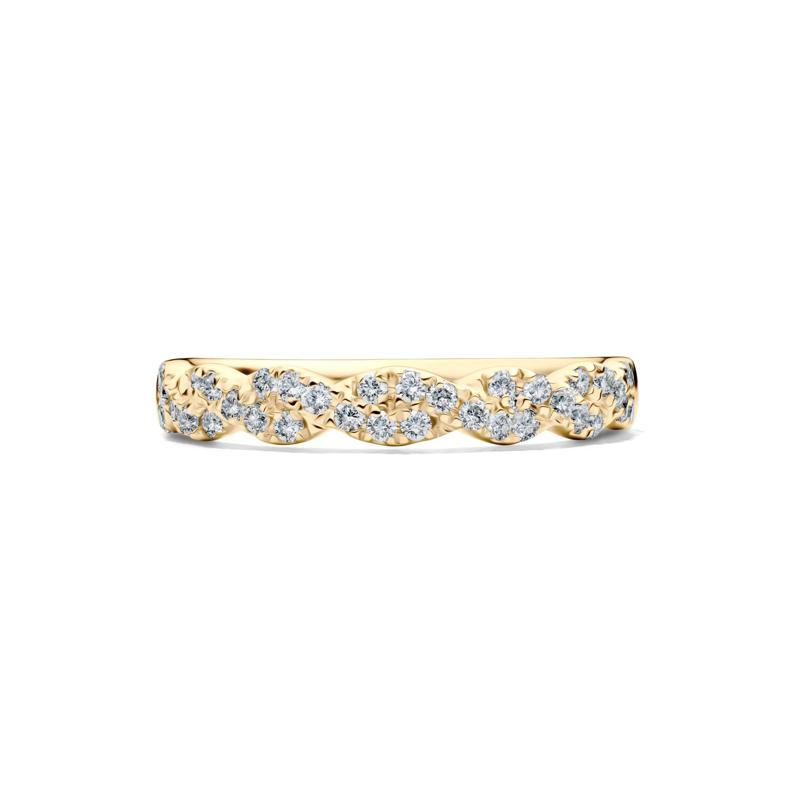 Lab Grown Diamond Twist Band in 10K Yellow Gold (1/3 ct. tw.) – Image 1 of 4