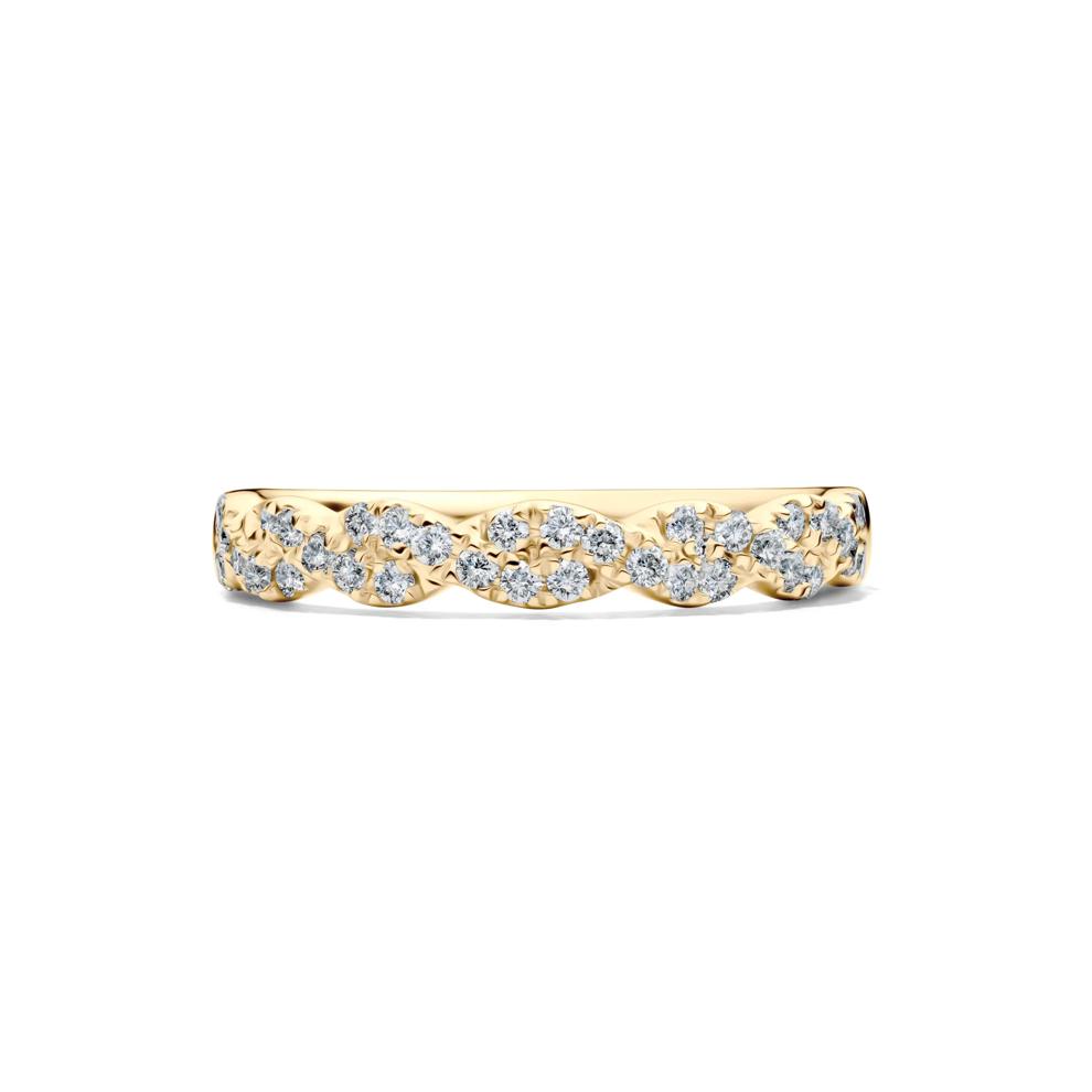 Lab Grown Diamond Twist Band in 10K Yellow Gold (1/3 ct. tw.) – Image 1 of 4