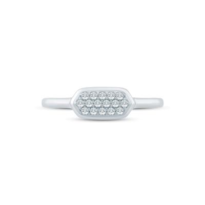 Diamond Ring in 10K White Gold (1/8 ct. tw.)