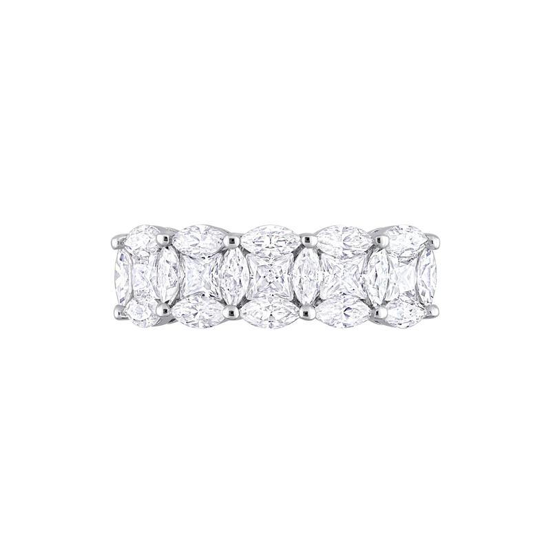 Lab-Created Moissanite Ring in Sterling Silver &#40;2 1/2 ct. dew&#41; – Image 1 of 6