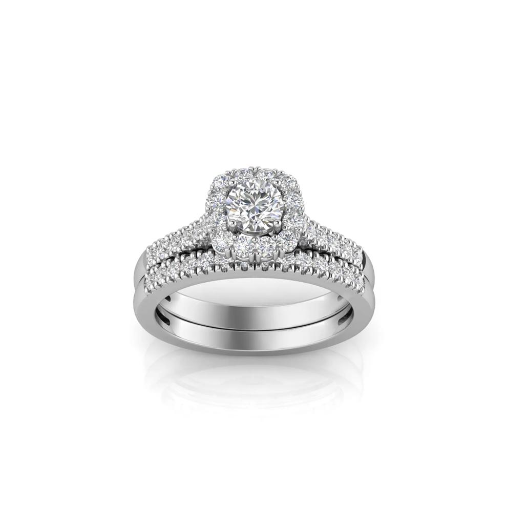 Lab Grown Diamond Engagement Ring Set in 10K White Gold (1 ct. tw.)  – Image 6 of 6