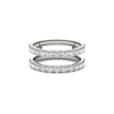 Moissanite Ring Enhancer in 14K White Gold