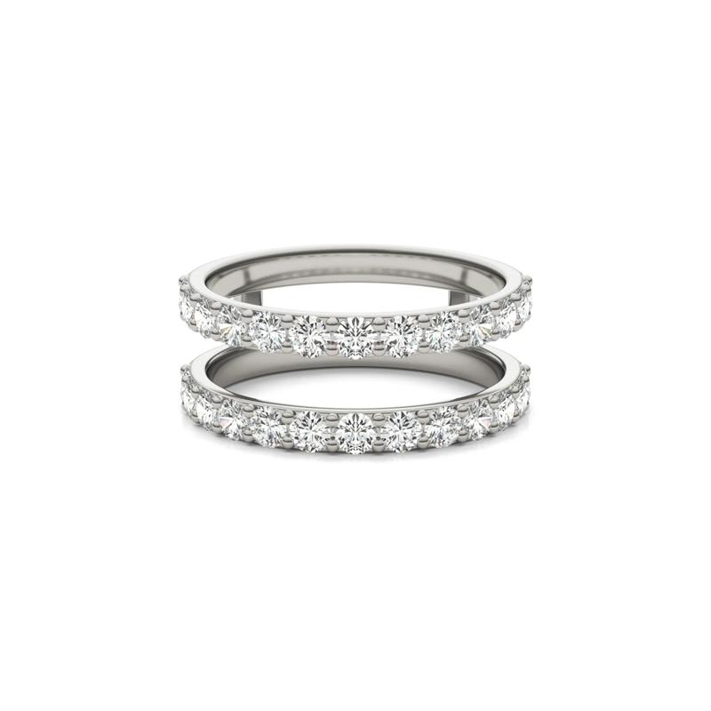 Moissanite Ring Enhancer in 14K White Gold – Image 1 of 5