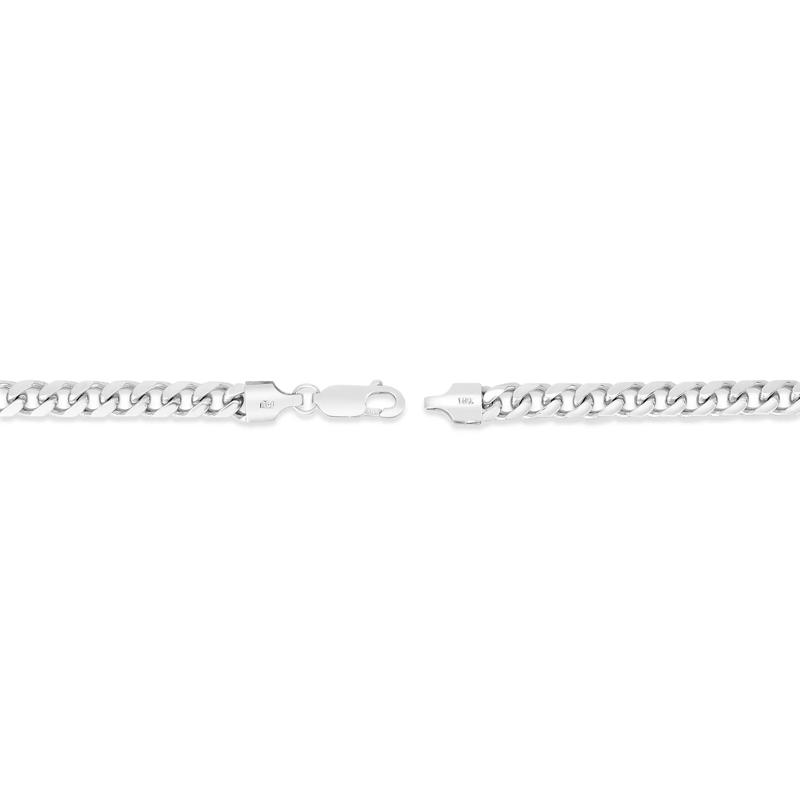 Semi-Solid Miami Cuban Chain in 14K White Gold, 5.5MM, 22&rdquo;  – Image 2 of 2