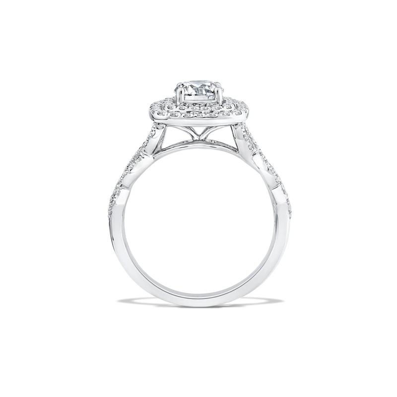 Lab Grown Diamond Engagement Ring in 10K White Gold (1 1/5 ct. tw.) – Image 2 of 4