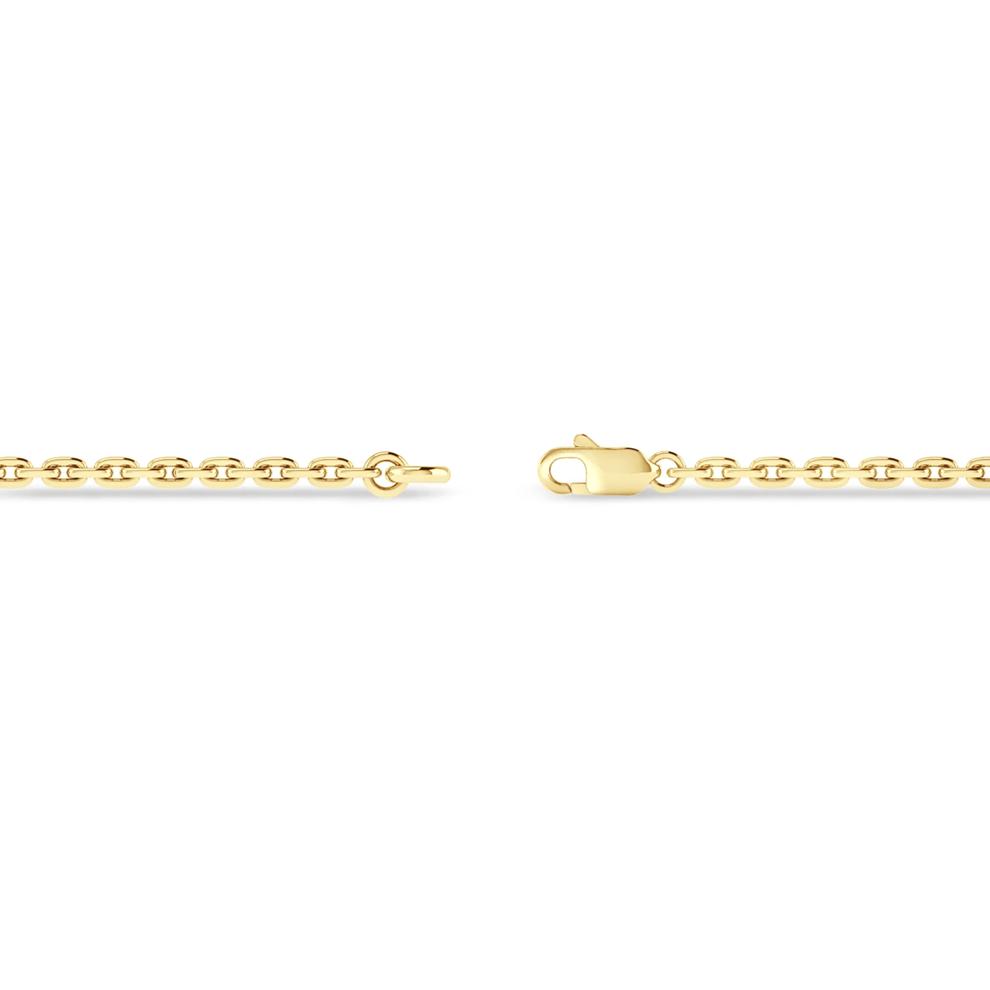 Lab Grown Diamond Three-Stone Chain Bracelet in 10K Yellow Gold, 7" (1/3 ct. tw.) – Image 2 of 2