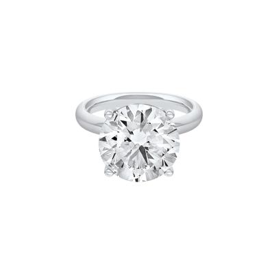 Lab Grown Diamond Round Solitaire Ring in Platinum (8 ct.)
