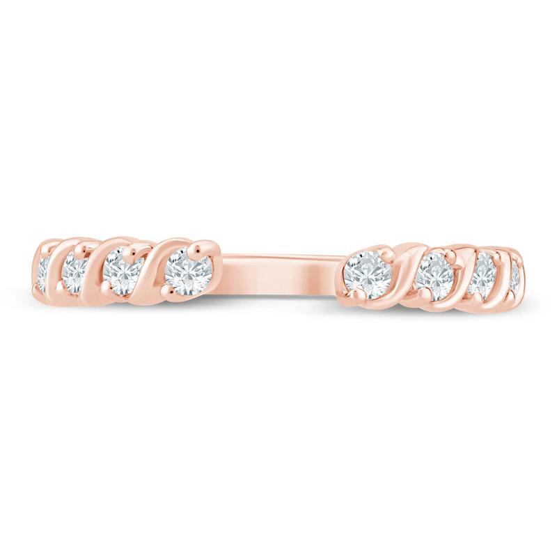 Lab Grown Diamond S-Link Open Band in 14K Rose Gold &#40;1/3 ct. tw.&#41; – Image 1 of 3