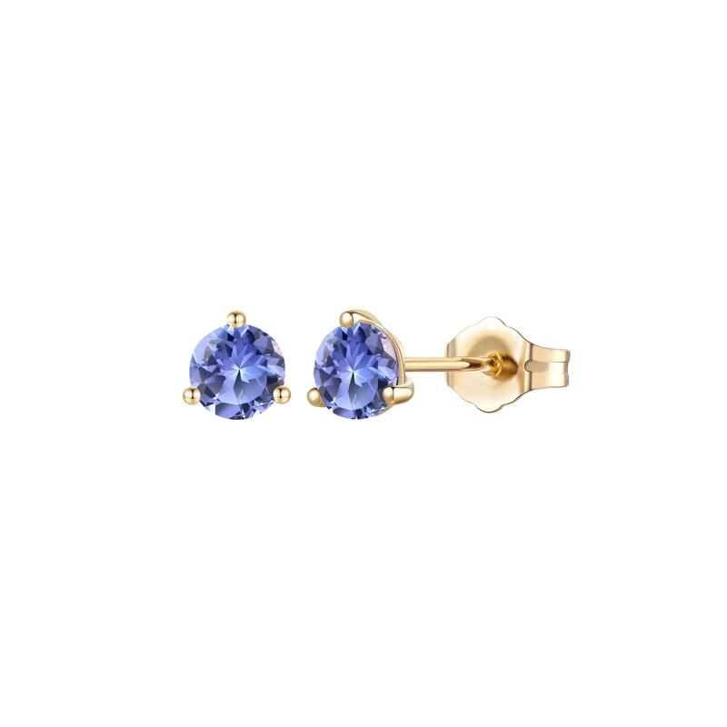 Tanzanite Earrings in 10K Yellow Gold – Image 1 of 1