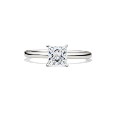 Lab Grown Diamond Princess-cut Solitaire Engagement Ring in Platinum (1 ct.)