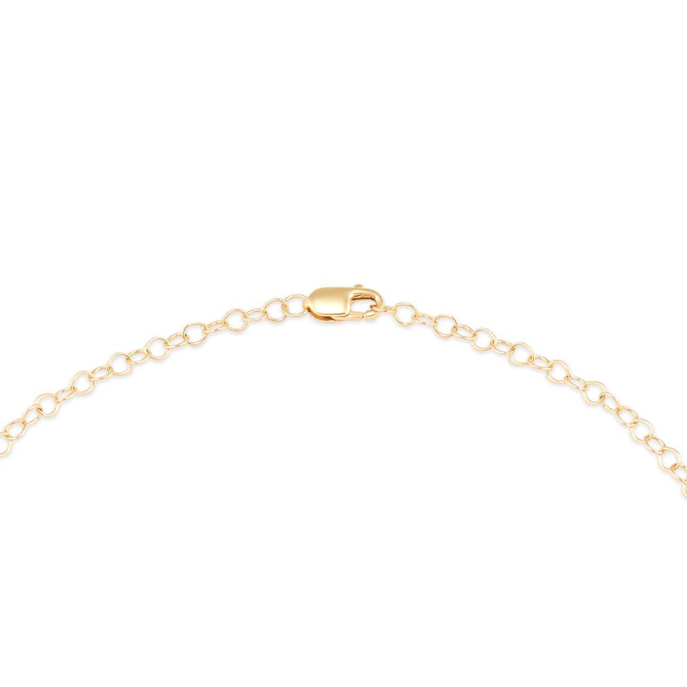 Freshwater Cultured Pearl &amp; Diamond Pendant Necklace in 14K Yellow Gold (5/8 ct. tw.) – Image 4 of 4