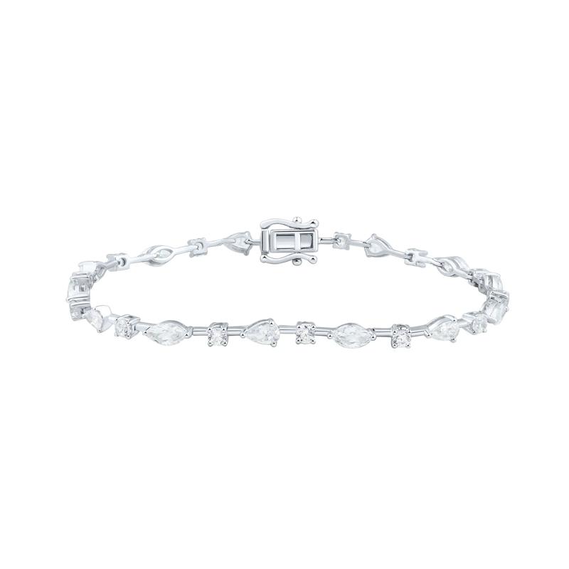 Lab Grown Diamond Bracelet in 10K White Gold (4-1/2 ct. tw.) – Image 1 of 3