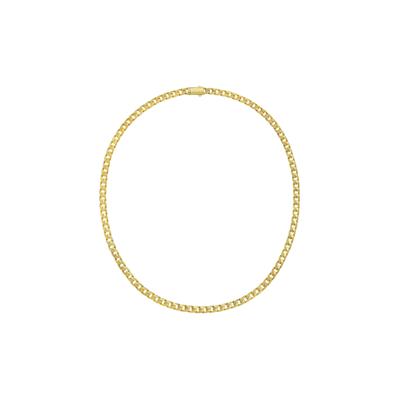 Men's Curb Chain Necklace in 10K Yellow Gold, 22"