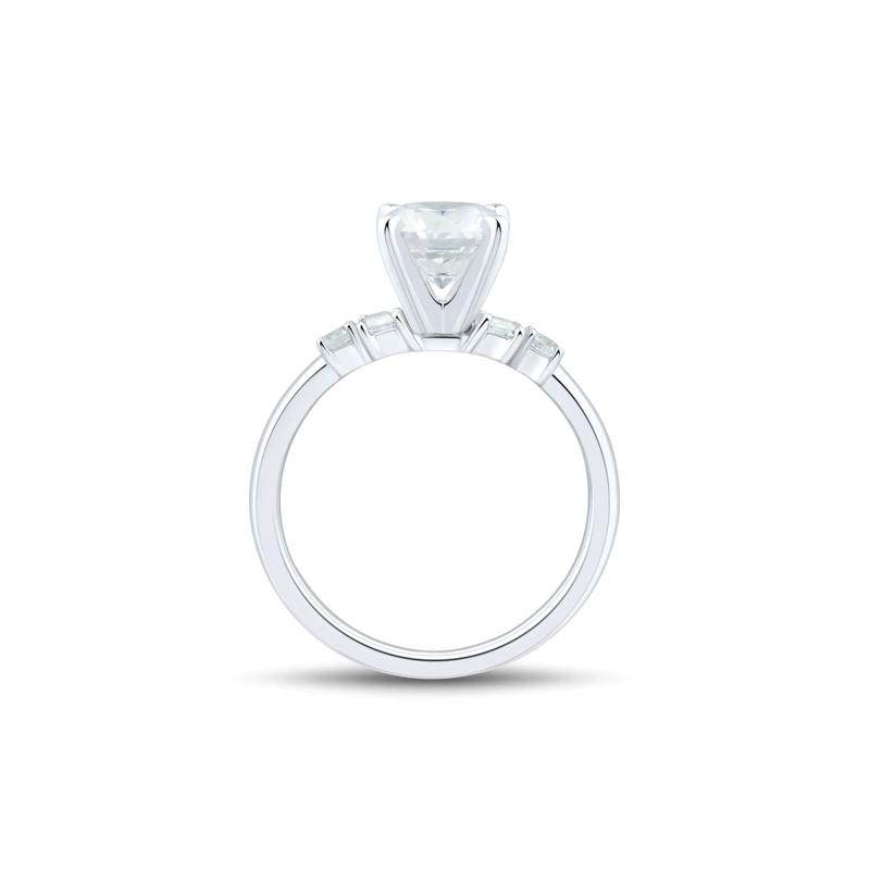 Lab Grown Diamond Semi-Mount Engagement Ring in Platinum &#40;1/3 ct. tw.&#41; – Image 3 of 6