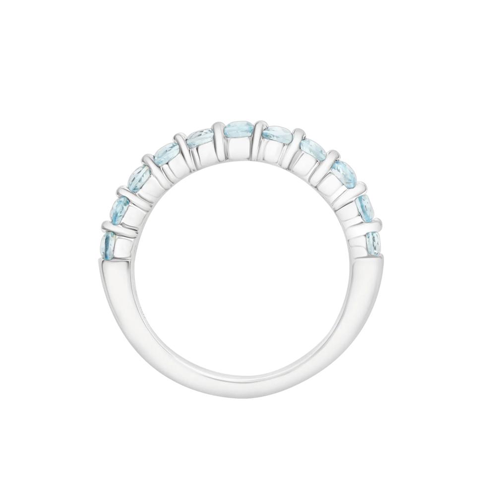 Blue Topaz Wave Band in Sterling Silver – Image 2 of 4