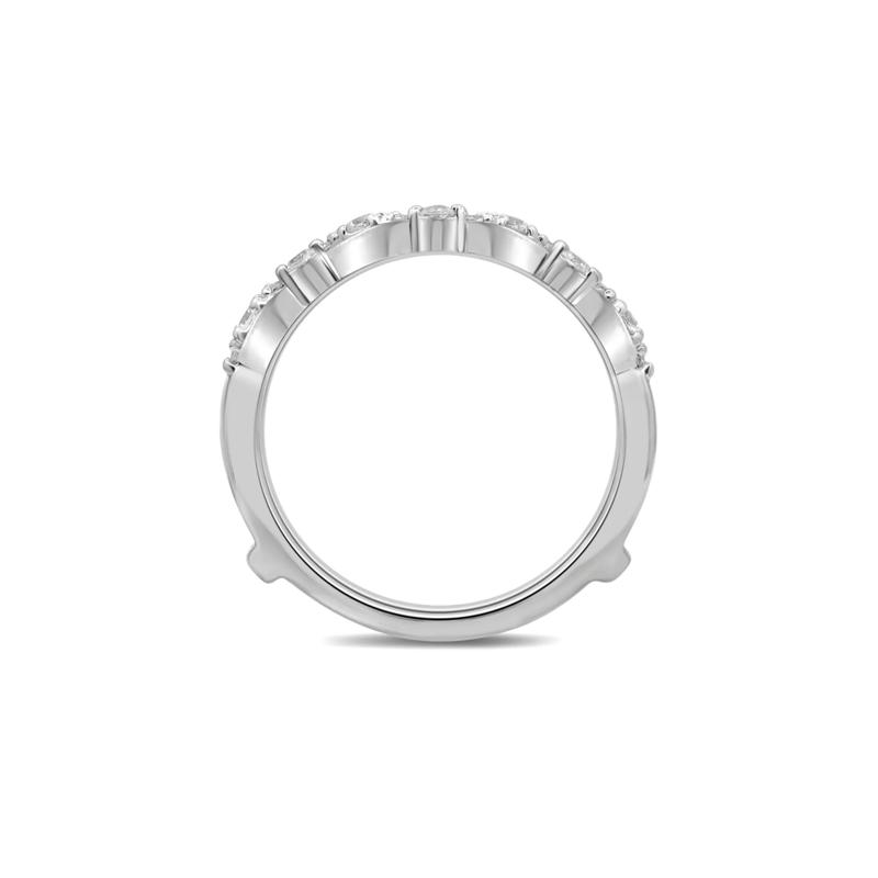 Diamond Ring Enhancer with Marquise Clusters in 14K White Gold &#40;1/2 ct. tw.&#41; – Image 2 of 3