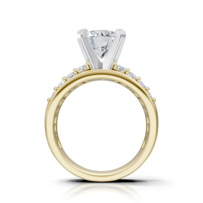 Lab Grown Diamond Semi-Mount Ring in 14K Yellow Gold &#40;1 ct. tw.&#41; &#40;Setting Only&#41; – Image 6 of 8