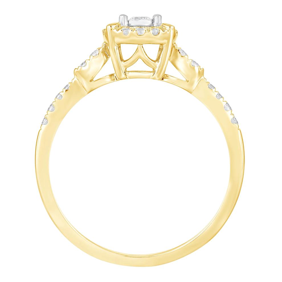 Diamond Promise Ring in 10K Yellow Gold (1/4 ct. tw.)  – Image 2 of 3