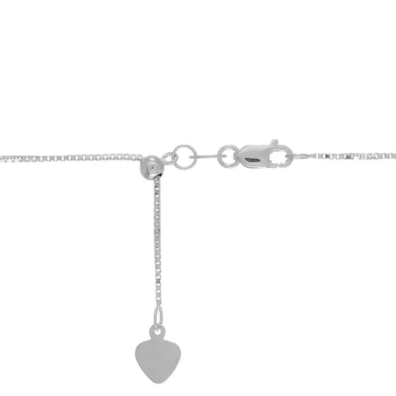 Adjustable Box Chain in 14K White Gold, 22&quot; – Image 2 of 3