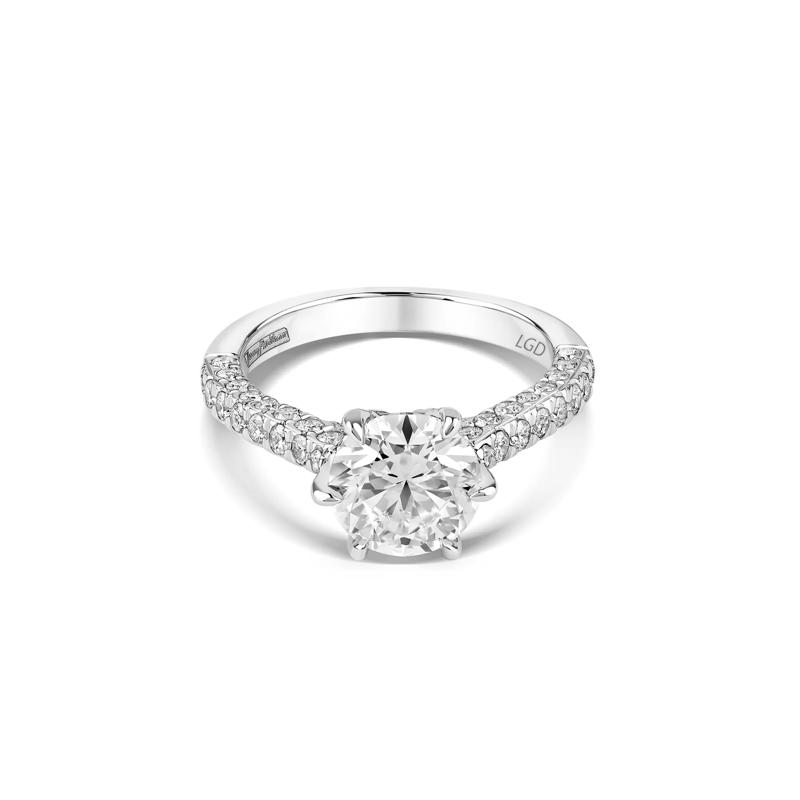 Suri Lab Grown Diamond Limited Edition Engagement Ring in Platinum &#40;3 ct. tw.&#41; – Image 1 of 4