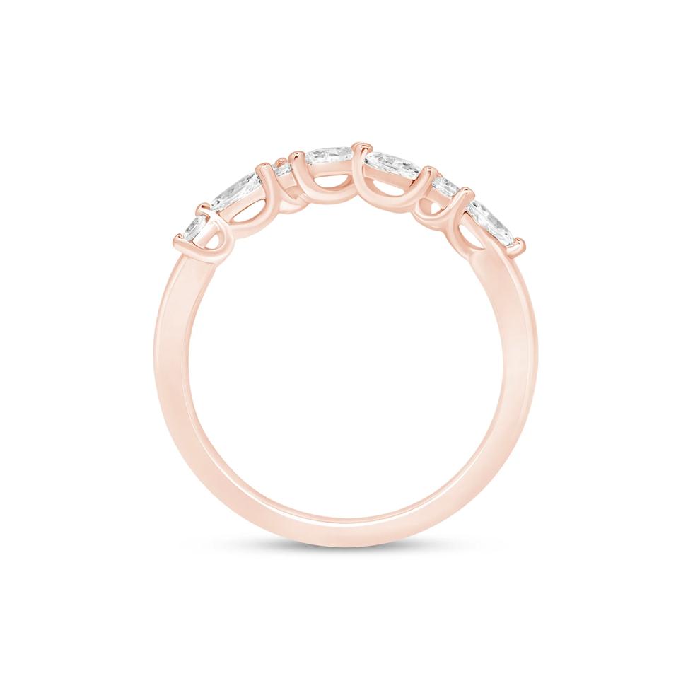 Diamond Chevron Band in 14K Rose Gold (1/3 ct. tw.) – Image 2 of 3