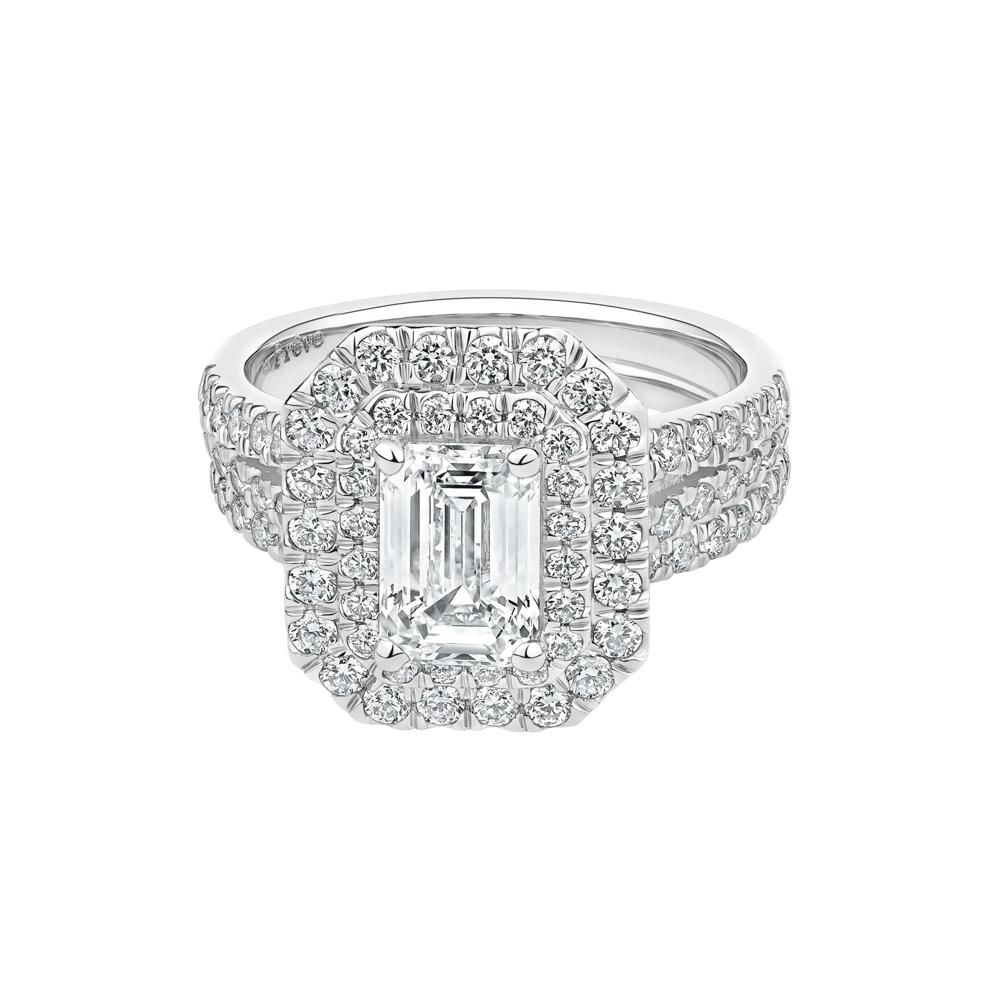 Samantha Lab Grown Diamond Engagement Set in 14K White Gold (3 ct. tw.) – Image 4 of 5
