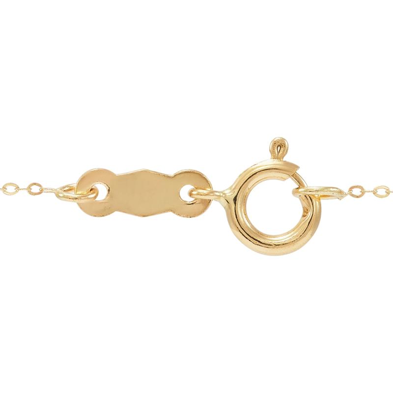 Hammered Fantasy Cable Chain in 14K Yellow Gold, .70MM, 18&quot; – Image 3 of 3