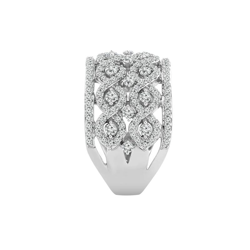 Diamond Multi-Row Band in 14K White Gold &#40;1 1/2 ct. tw.&#41; – Image 3 of 3