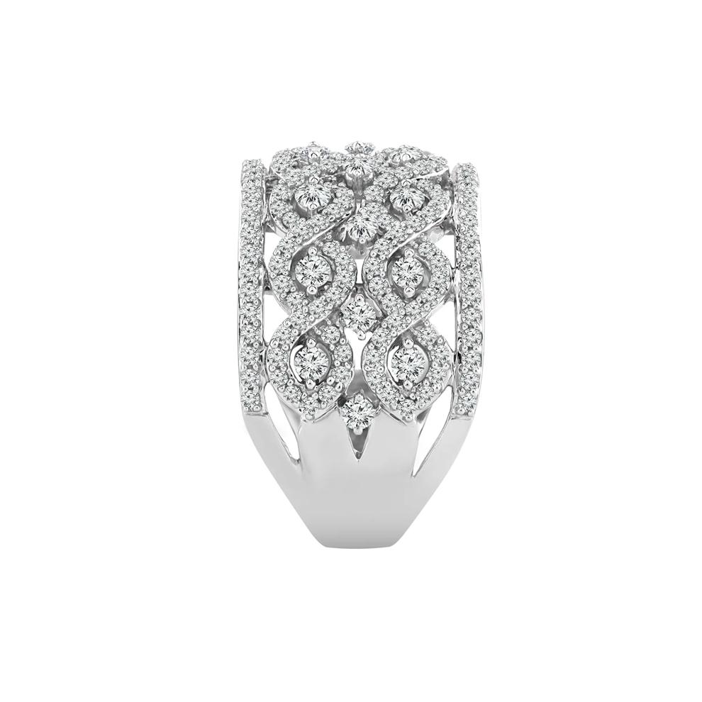 Diamond Multi-Row Band in 14K White Gold (1 1/2 ct. tw.) – Image 3 of 3
