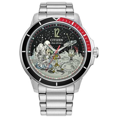 Men's Disney Mickey Astronaut Watch in Stainless Steel, 42MM