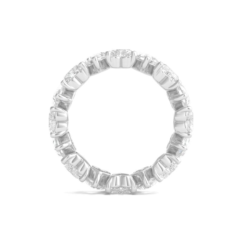 Heart-Shaped Lab Grown Diamond True Eternity Band in Platinum &#40;5 ct. tw.&#41; – Image 2 of 3