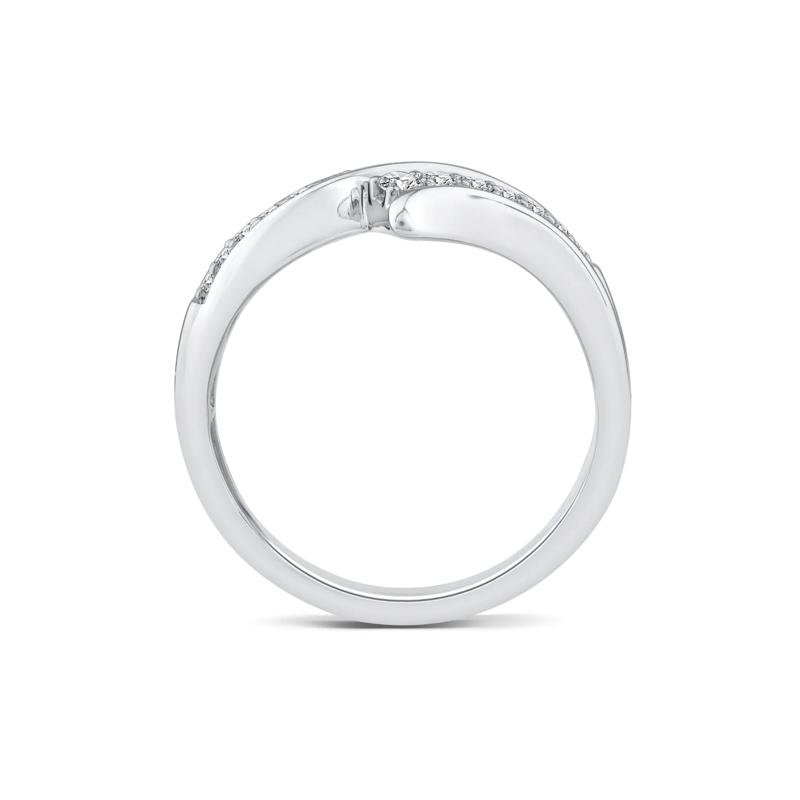 Diamond Bypass Ring in 10K White Gold &#40;1/5 ct. tw.&#41; – Image 2 of 3