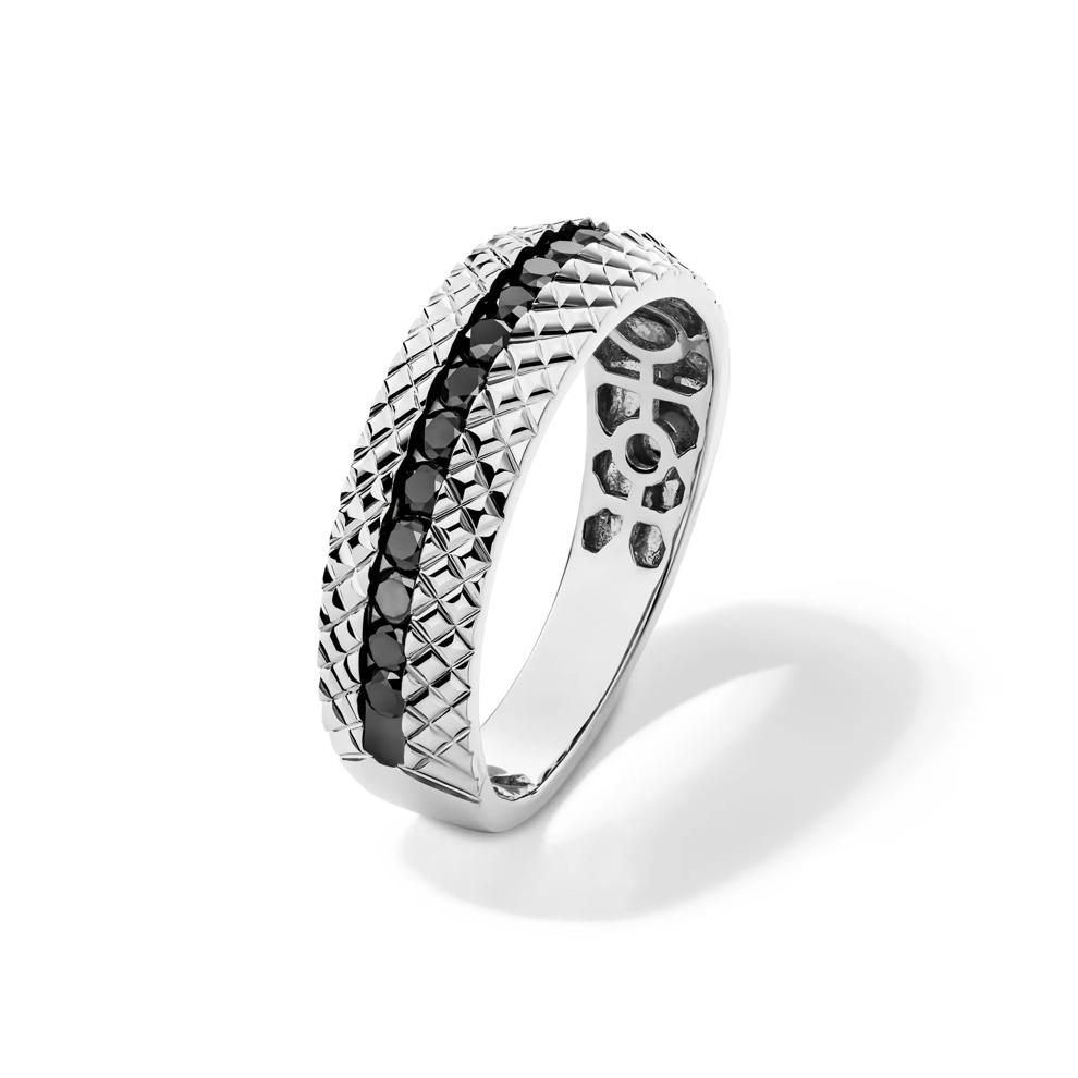 Black Diamond Band in 10K White Gold (1/2 ct. tw.) – Image 4 of 4
