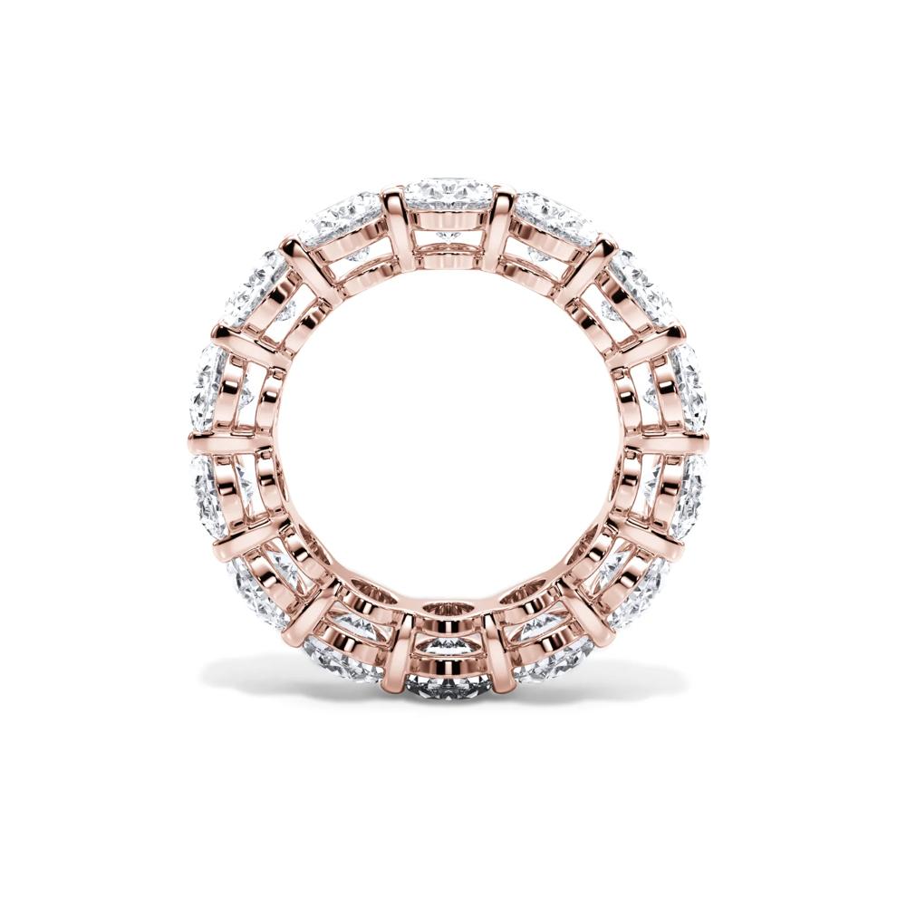 Lab Grown Diamond Oval Eternity Band in 18K Rose Gold (10 1/2 ct. tw.) – Image 2 of 4