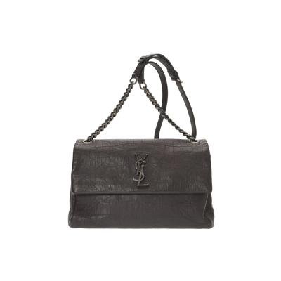 Pre-Owned YSL West Hollywood Monogram Fold-Over Crossbody Small Crossbody