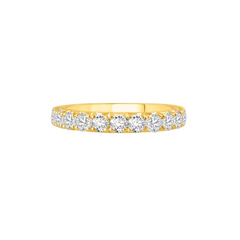 Lab Grown French Pav&eacute; Diamond Band in 14K Yellow Gold &#40;1 ct. tw.&#41; – Image 1 of 3