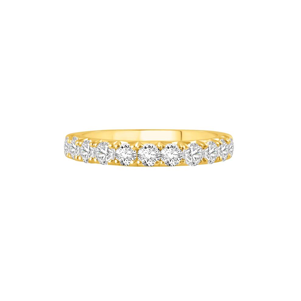 Lab Grown French Pav&eacute; Diamond Band in 14K Yellow Gold (1 ct. tw.) – Image 1 of 3