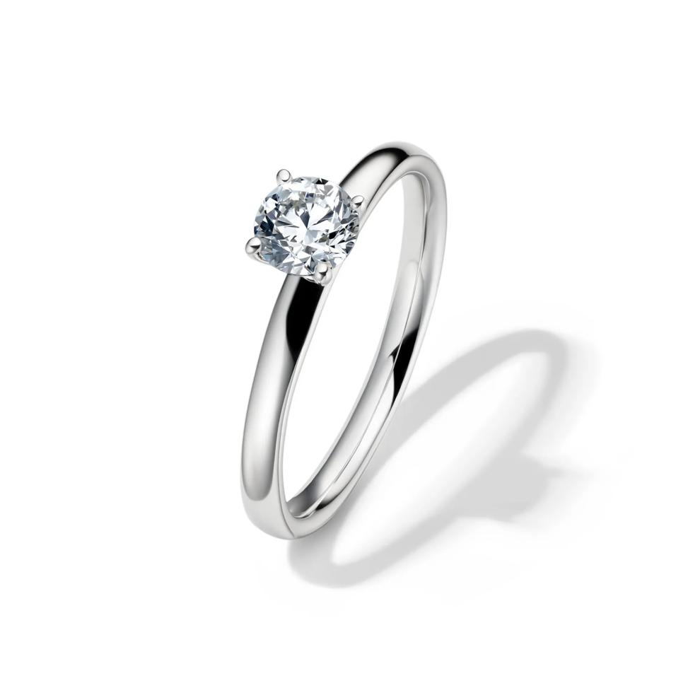 Diamond Round Brilliant Cut Solitaire Engagement Ring in 14K White Gold (1/2 ct.) – Image 4 of 5
