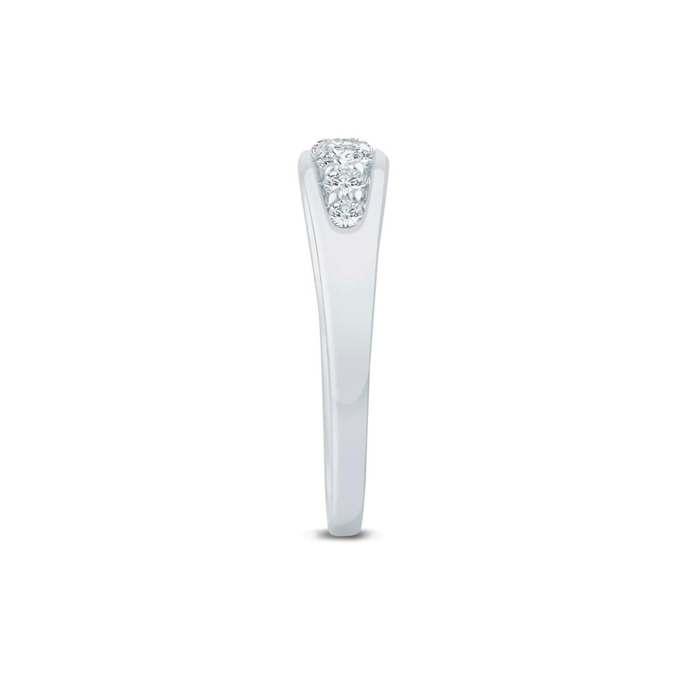 Lab Grown Diamond Graduated Channel Band in 14K White Gold (1/2 ct. tw.) – Image 3 of 3